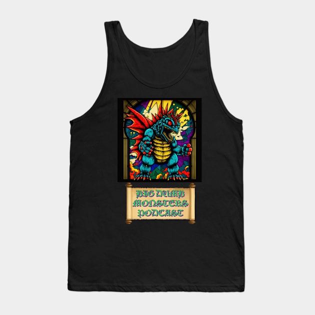 Stained Glass Kaiju Tank Top by Big Dumb Monsters
